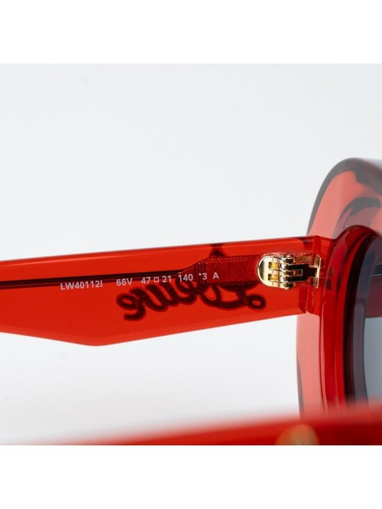 Loewe Women Sunglasses Red Blue Butterfly LW40112I CURVY 66V NEW AUTHENTIC main image 7